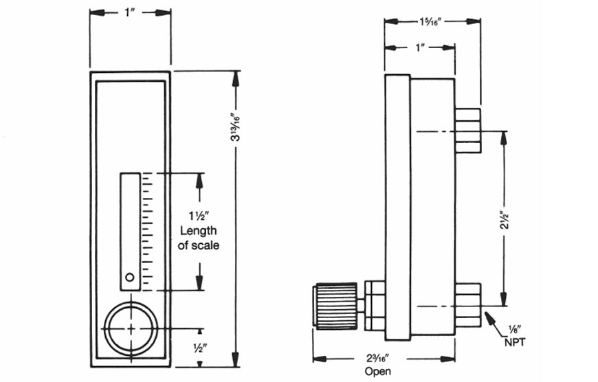 KSV – LOW VOLUME Micro Flow Meters for Liquid or Air Flow